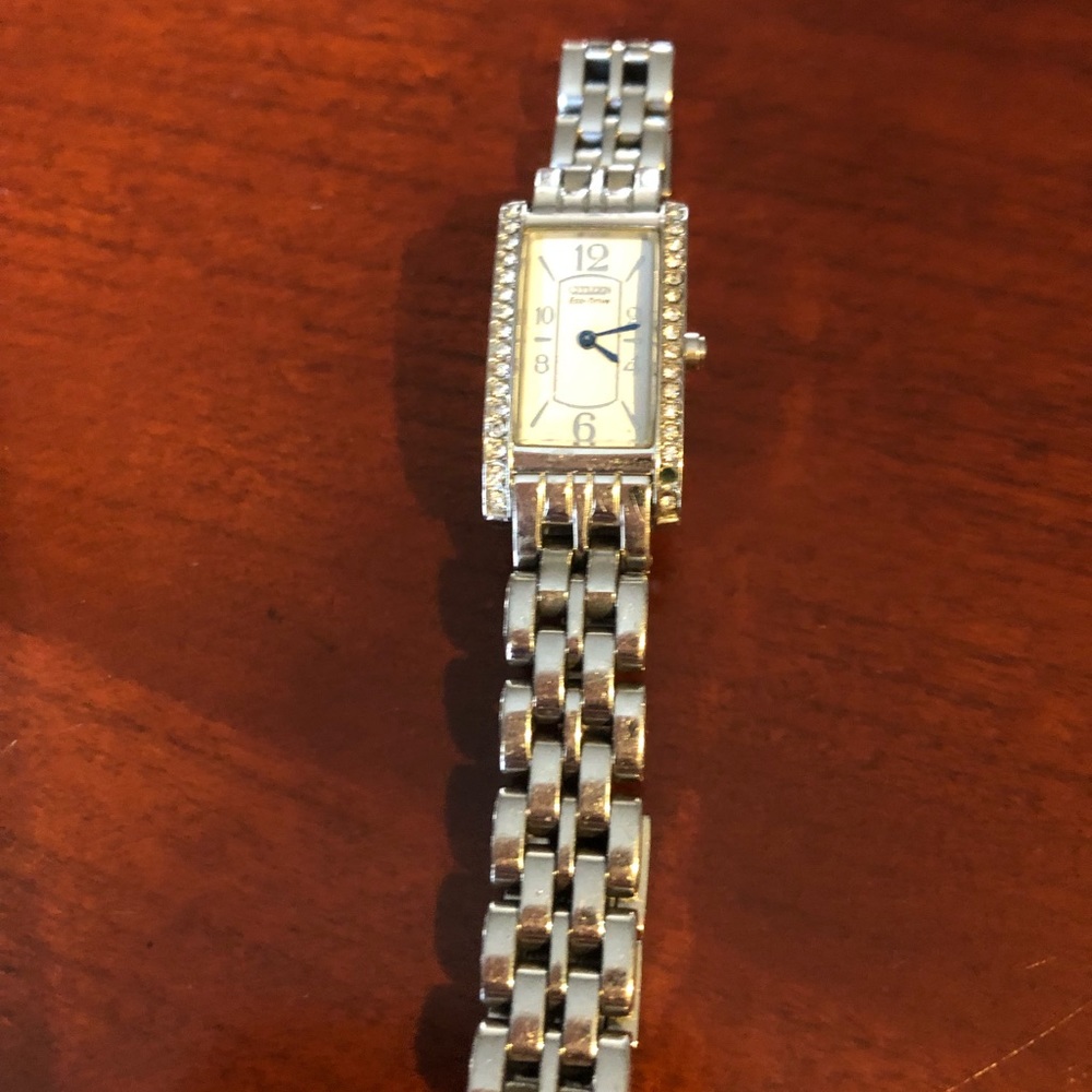 Citizens Eco-Drive stainless Steel watch with Swarovski Crystals